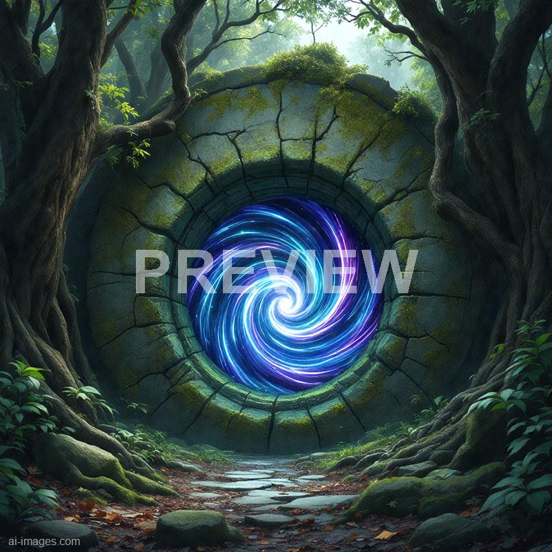 15312 - 12-the-time-portal-an-ancient-cracked-stone-portal-in_250706003202_00001